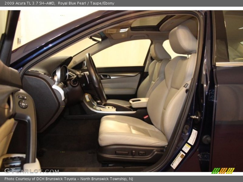 Royal Blue Pearl / Taupe/Ebony 2009 Acura TL 3.7 SH-AWD