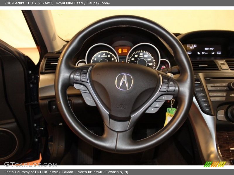 Royal Blue Pearl / Taupe/Ebony 2009 Acura TL 3.7 SH-AWD