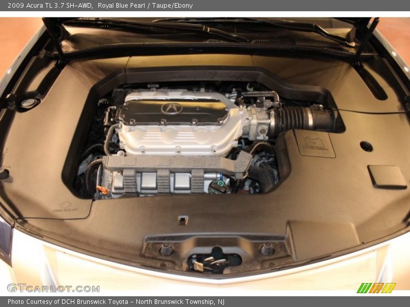 Royal Blue Pearl / Taupe/Ebony 2009 Acura TL 3.7 SH-AWD
