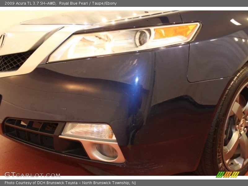 Royal Blue Pearl / Taupe/Ebony 2009 Acura TL 3.7 SH-AWD