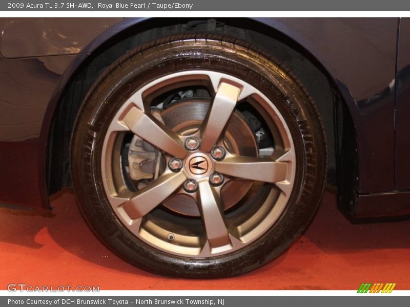 Royal Blue Pearl / Taupe/Ebony 2009 Acura TL 3.7 SH-AWD