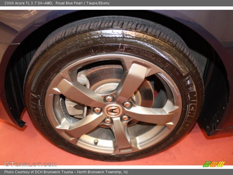 Royal Blue Pearl / Taupe/Ebony 2009 Acura TL 3.7 SH-AWD