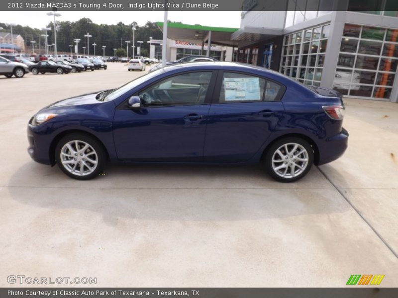 Indigo Lights Mica / Dune Beige 2012 Mazda MAZDA3 s Touring 4 Door