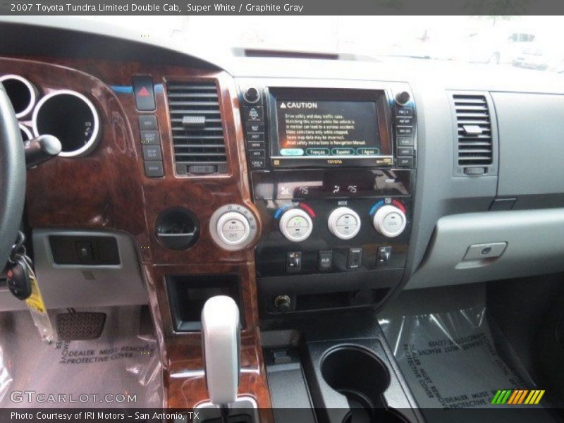 Super White / Graphite Gray 2007 Toyota Tundra Limited Double Cab