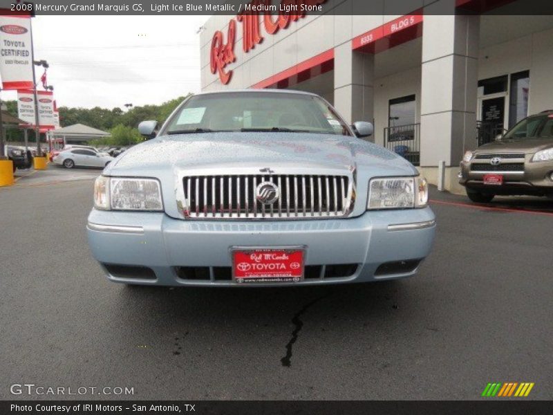 Light Ice Blue Metallic / Medium Light Stone 2008 Mercury Grand Marquis GS