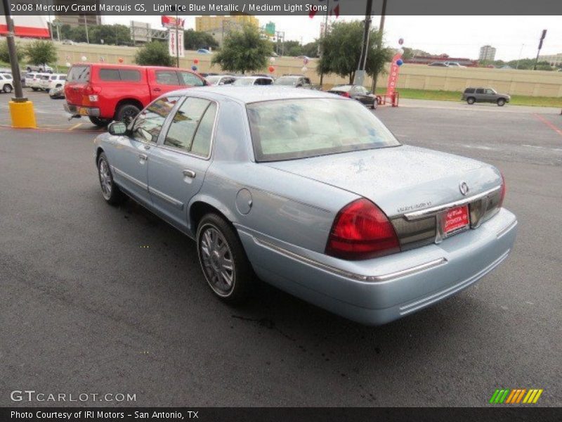 Light Ice Blue Metallic / Medium Light Stone 2008 Mercury Grand Marquis GS