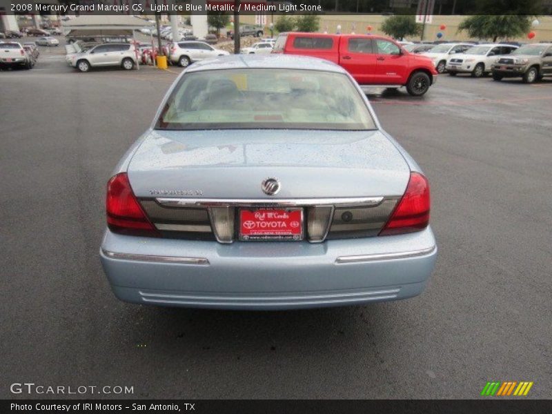 Light Ice Blue Metallic / Medium Light Stone 2008 Mercury Grand Marquis GS