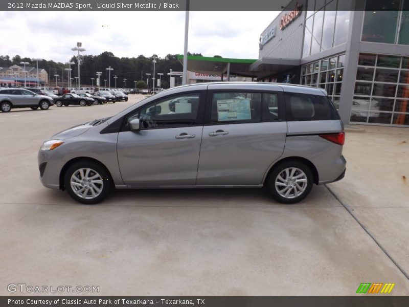 Liquid Silver Metallic / Black 2012 Mazda MAZDA5 Sport