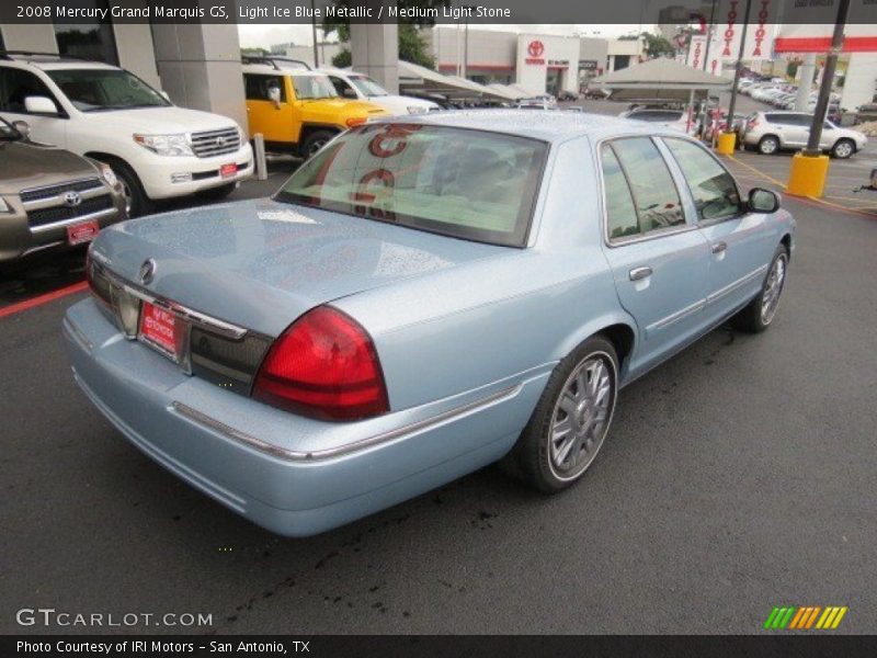Light Ice Blue Metallic / Medium Light Stone 2008 Mercury Grand Marquis GS