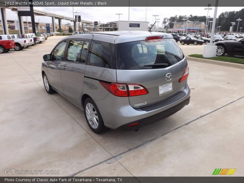 Liquid Silver Metallic / Black 2012 Mazda MAZDA5 Sport