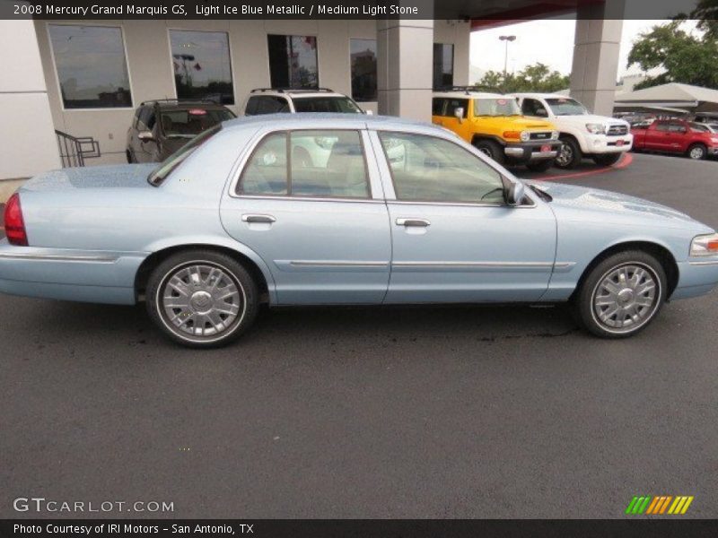 Light Ice Blue Metallic / Medium Light Stone 2008 Mercury Grand Marquis GS