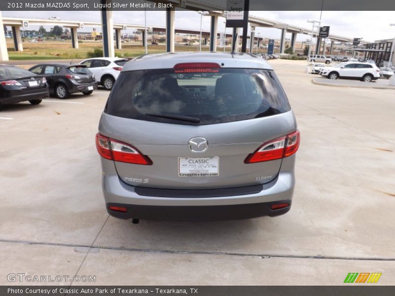 Liquid Silver Metallic / Black 2012 Mazda MAZDA5 Sport