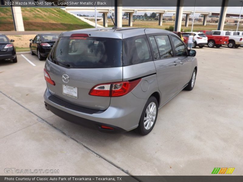 Liquid Silver Metallic / Black 2012 Mazda MAZDA5 Sport