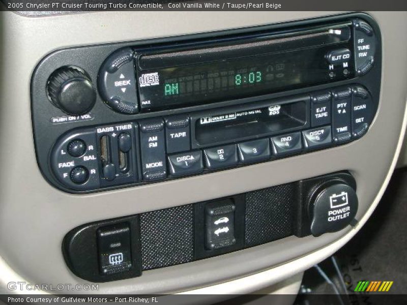 Cool Vanilla White / Taupe/Pearl Beige 2005 Chrysler PT Cruiser Touring Turbo Convertible