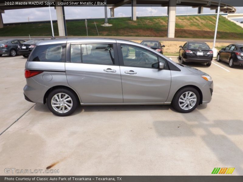 Liquid Silver Metallic / Black 2012 Mazda MAZDA5 Sport