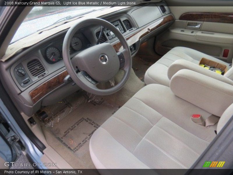Light Ice Blue Metallic / Medium Light Stone 2008 Mercury Grand Marquis GS