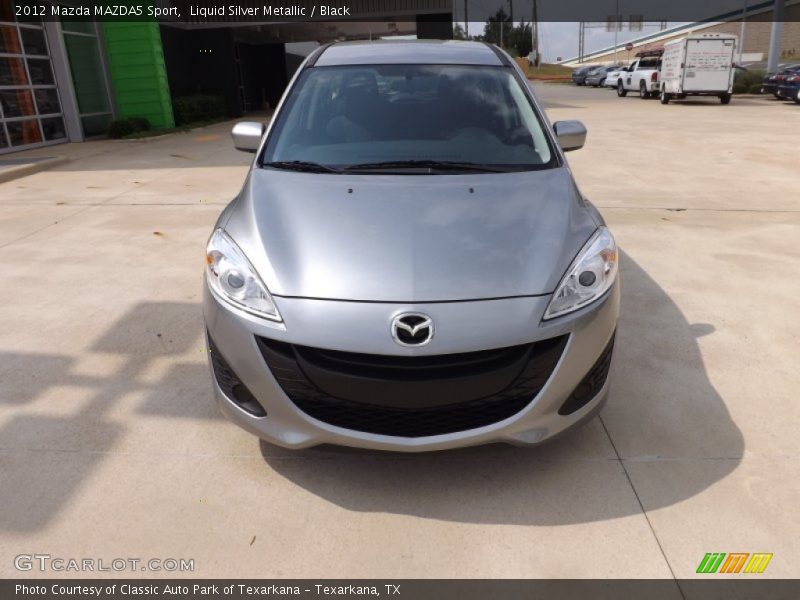 Liquid Silver Metallic / Black 2012 Mazda MAZDA5 Sport