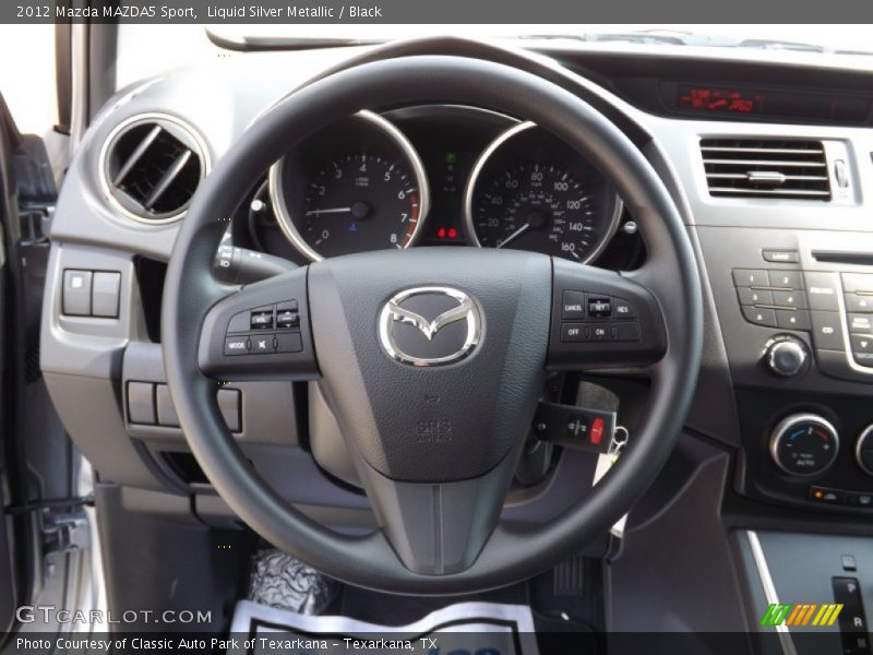 Liquid Silver Metallic / Black 2012 Mazda MAZDA5 Sport