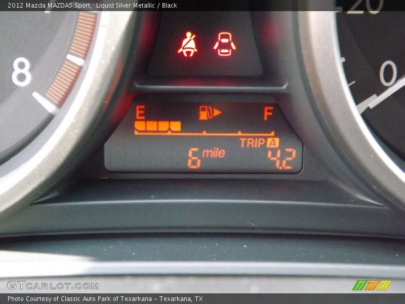 Liquid Silver Metallic / Black 2012 Mazda MAZDA5 Sport