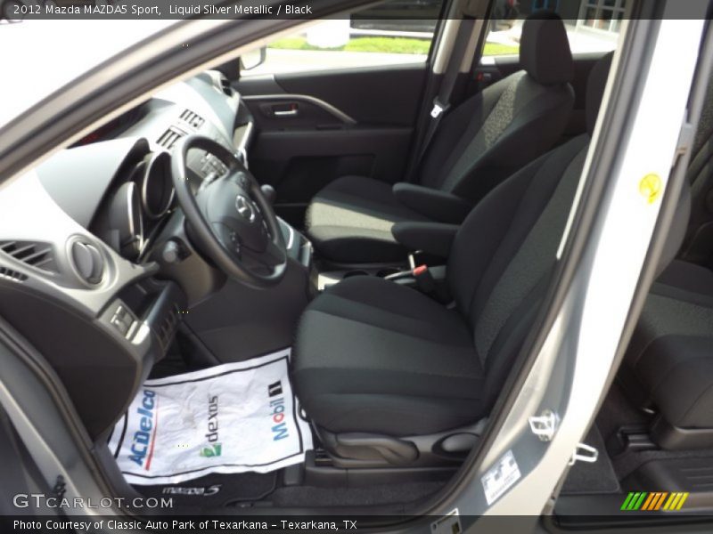 Liquid Silver Metallic / Black 2012 Mazda MAZDA5 Sport