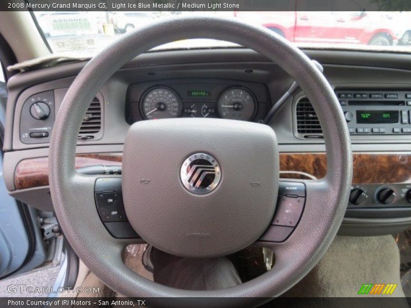 Light Ice Blue Metallic / Medium Light Stone 2008 Mercury Grand Marquis GS