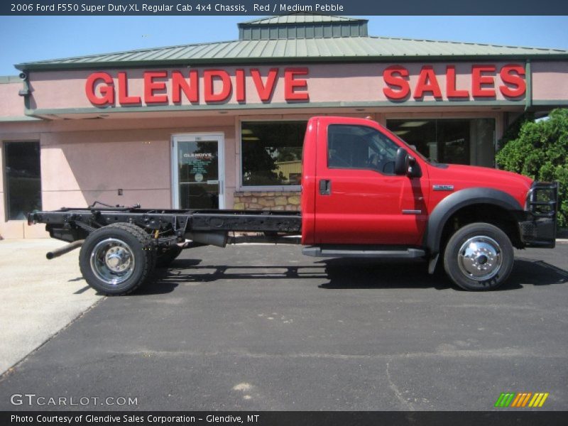 Red / Medium Pebble 2006 Ford F550 Super Duty XL Regular Cab 4x4 Chassis