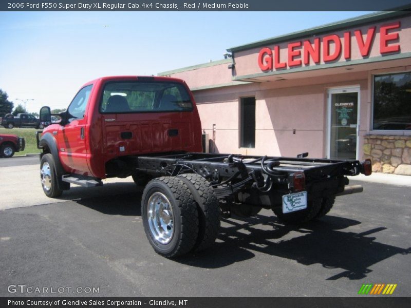 Red / Medium Pebble 2006 Ford F550 Super Duty XL Regular Cab 4x4 Chassis