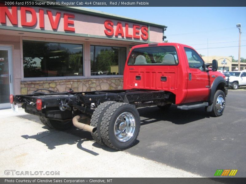 Red / Medium Pebble 2006 Ford F550 Super Duty XL Regular Cab 4x4 Chassis