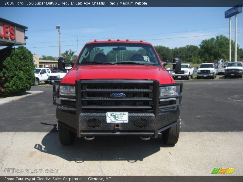 Red / Medium Pebble 2006 Ford F550 Super Duty XL Regular Cab 4x4 Chassis
