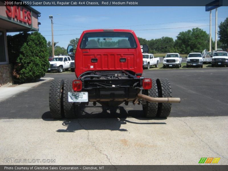 Red / Medium Pebble 2006 Ford F550 Super Duty XL Regular Cab 4x4 Chassis