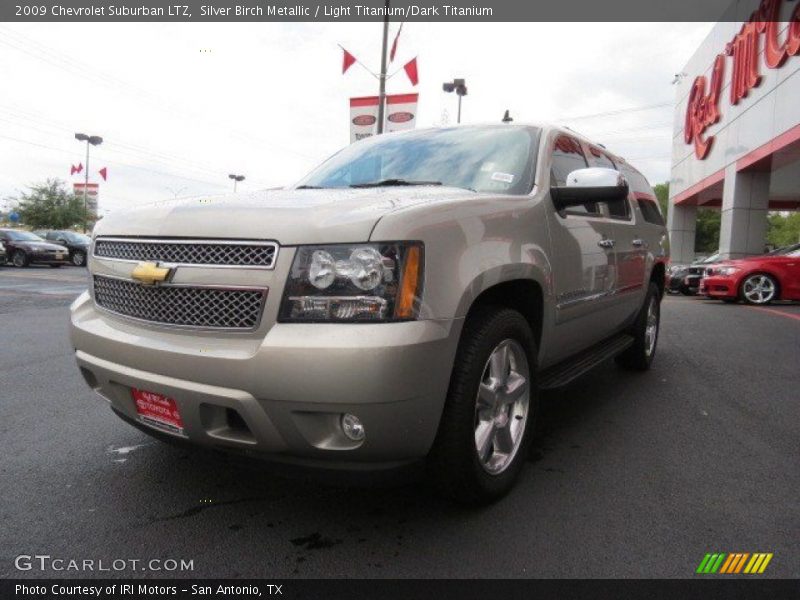 Silver Birch Metallic / Light Titanium/Dark Titanium 2009 Chevrolet Suburban LTZ