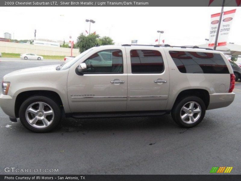 Silver Birch Metallic / Light Titanium/Dark Titanium 2009 Chevrolet Suburban LTZ