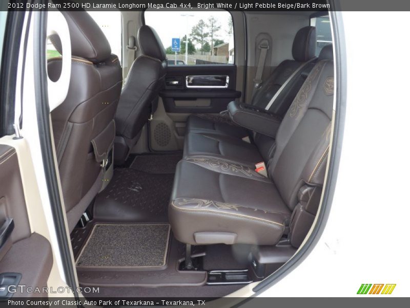 Rear Seat of 2012 Ram 2500 HD Laramie Longhorn Mega Cab 4x4