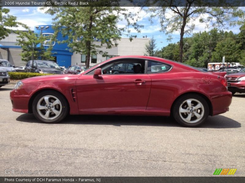 Electric Red / Black 2006 Hyundai Tiburon GS