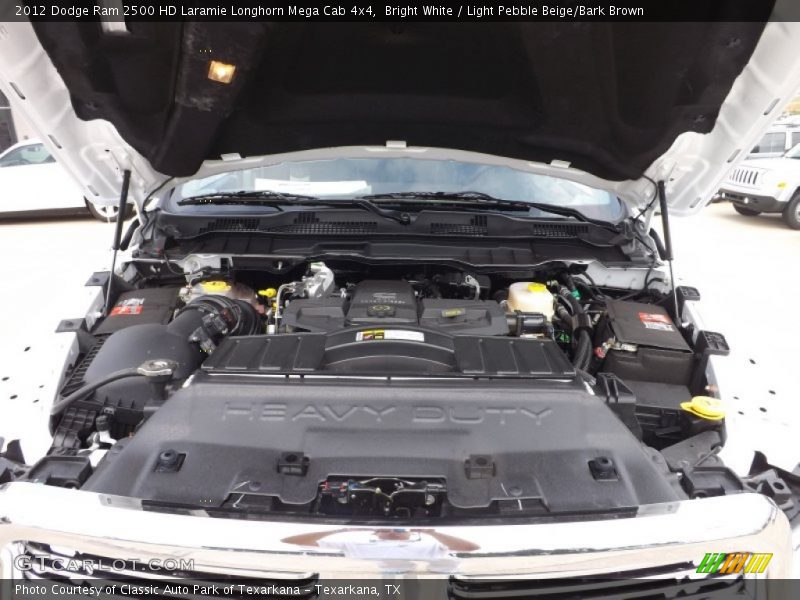  2012 Ram 2500 HD Laramie Longhorn Mega Cab 4x4 Engine - 6.7 Liter OHV 24-Valve Cummins VGT Turbo-Diesel Inline 6 Cylinder