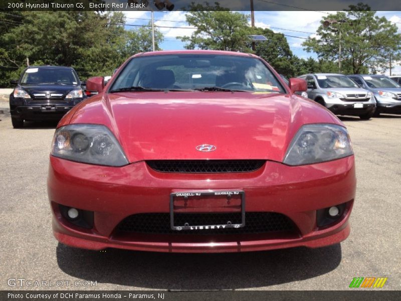 Electric Red / Black 2006 Hyundai Tiburon GS