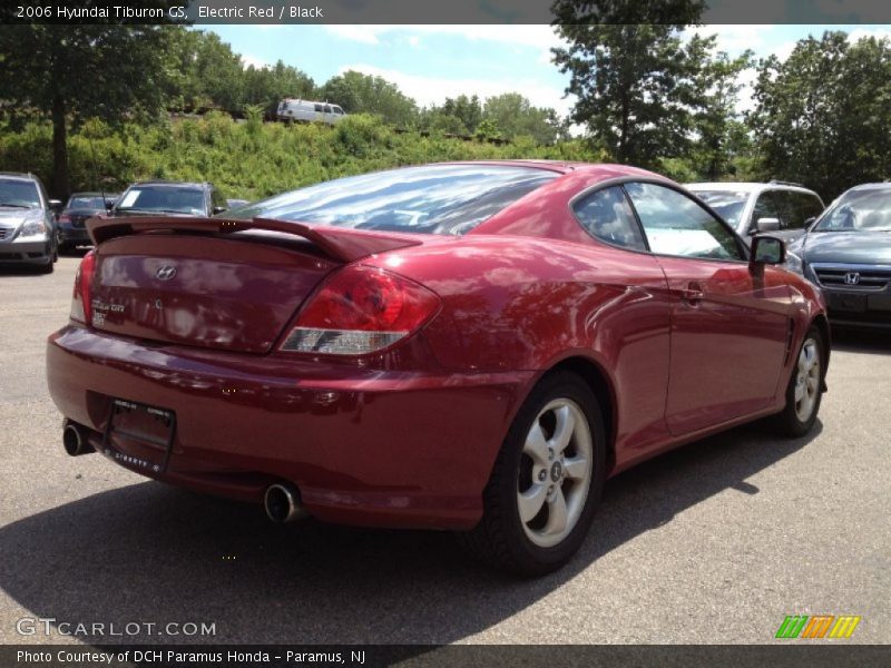 Electric Red / Black 2006 Hyundai Tiburon GS