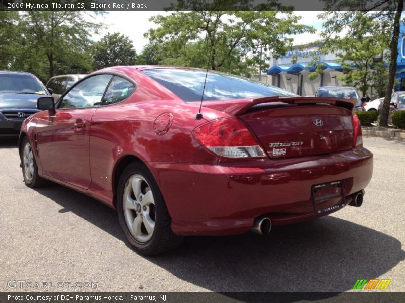Electric Red / Black 2006 Hyundai Tiburon GS