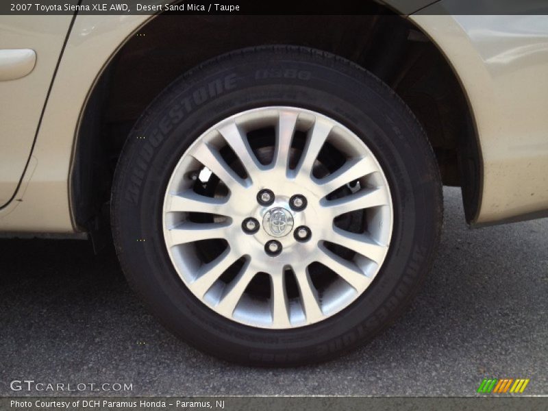 Desert Sand Mica / Taupe 2007 Toyota Sienna XLE AWD