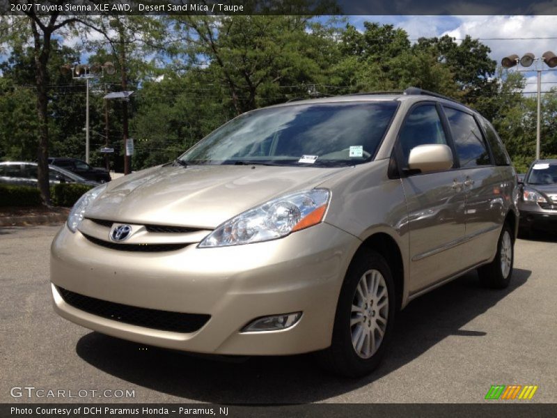 Desert Sand Mica / Taupe 2007 Toyota Sienna XLE AWD