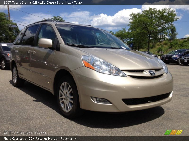 Desert Sand Mica / Taupe 2007 Toyota Sienna XLE AWD
