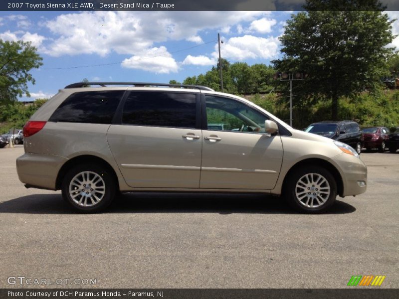 Desert Sand Mica / Taupe 2007 Toyota Sienna XLE AWD