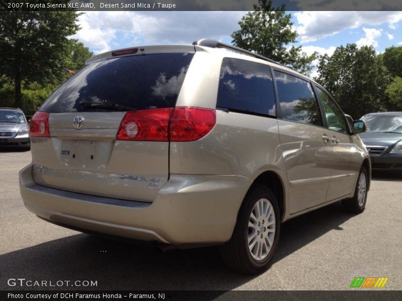Desert Sand Mica / Taupe 2007 Toyota Sienna XLE AWD