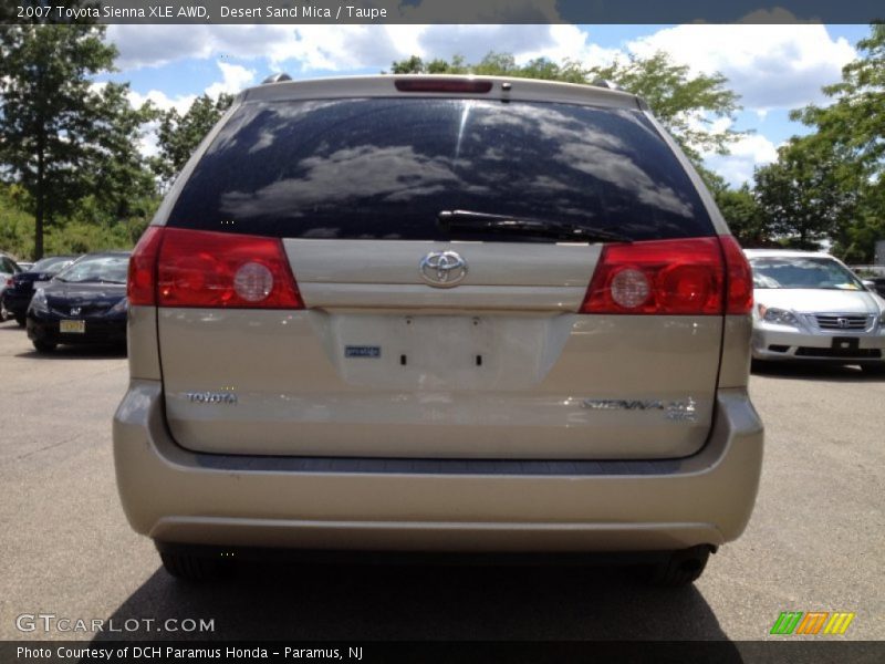 Desert Sand Mica / Taupe 2007 Toyota Sienna XLE AWD