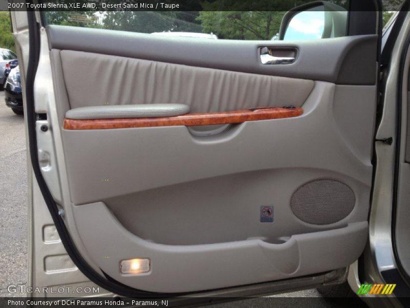 Desert Sand Mica / Taupe 2007 Toyota Sienna XLE AWD