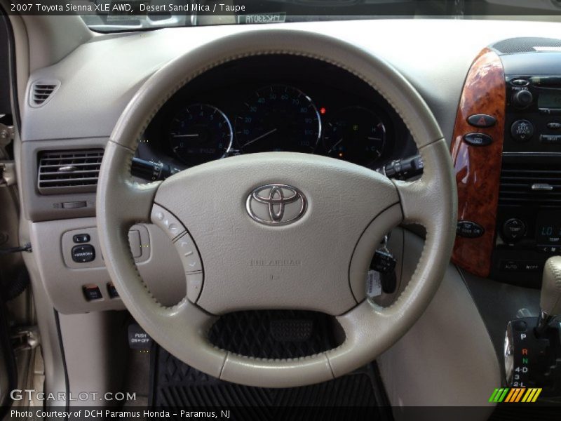 Desert Sand Mica / Taupe 2007 Toyota Sienna XLE AWD