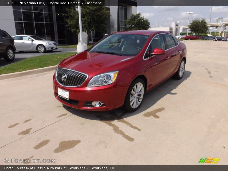 Crystal Red Tintcoat / Cashmere 2012 Buick Verano FWD
