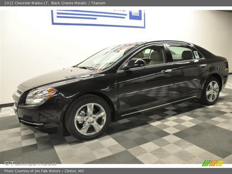Black Granite Metallic / Titanium 2012 Chevrolet Malibu LT