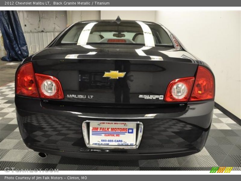 Black Granite Metallic / Titanium 2012 Chevrolet Malibu LT