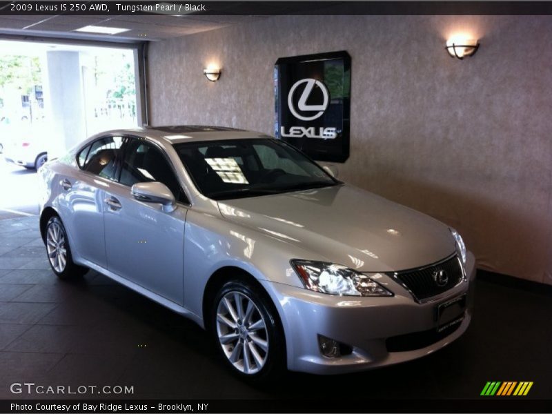 Tungsten Pearl / Black 2009 Lexus IS 250 AWD